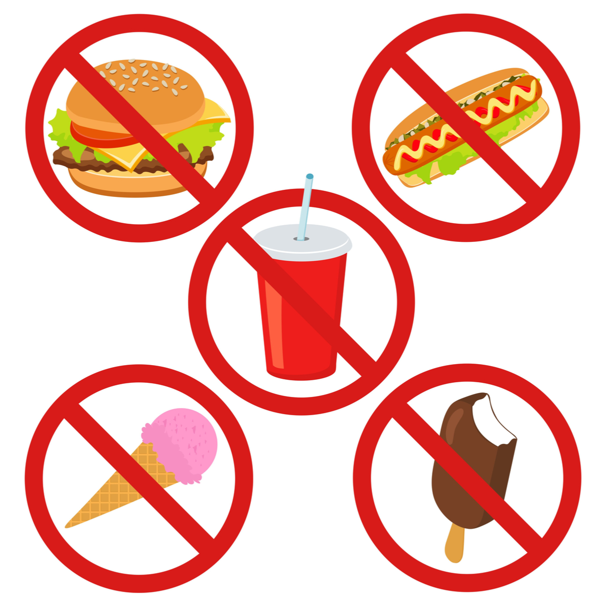 Bebidas y alimentos permitidos