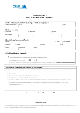 Formularios de solicitud de asilo