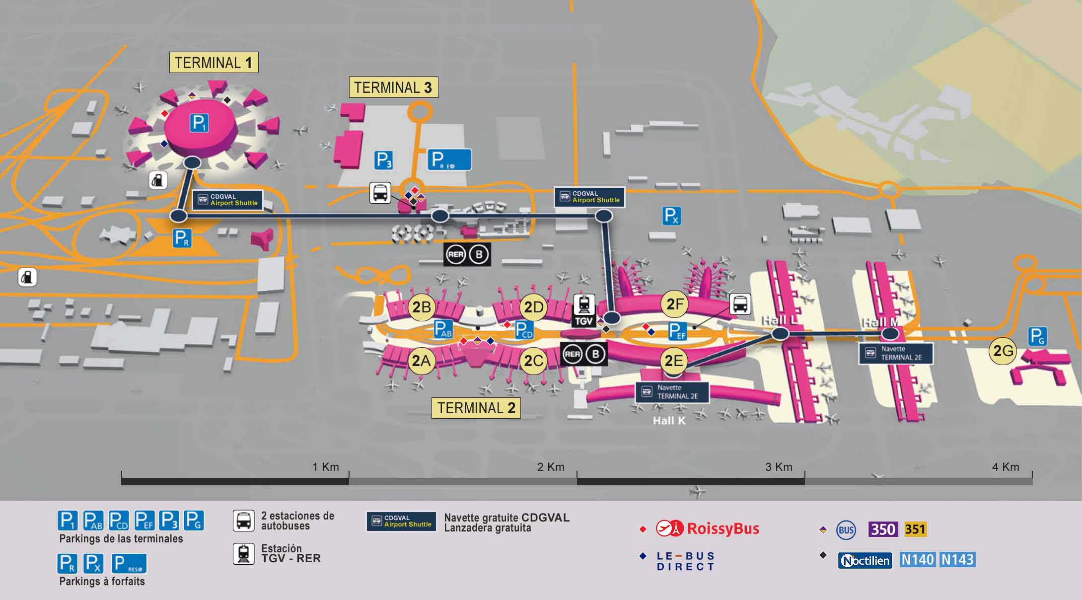 Mapa del aeropuerto