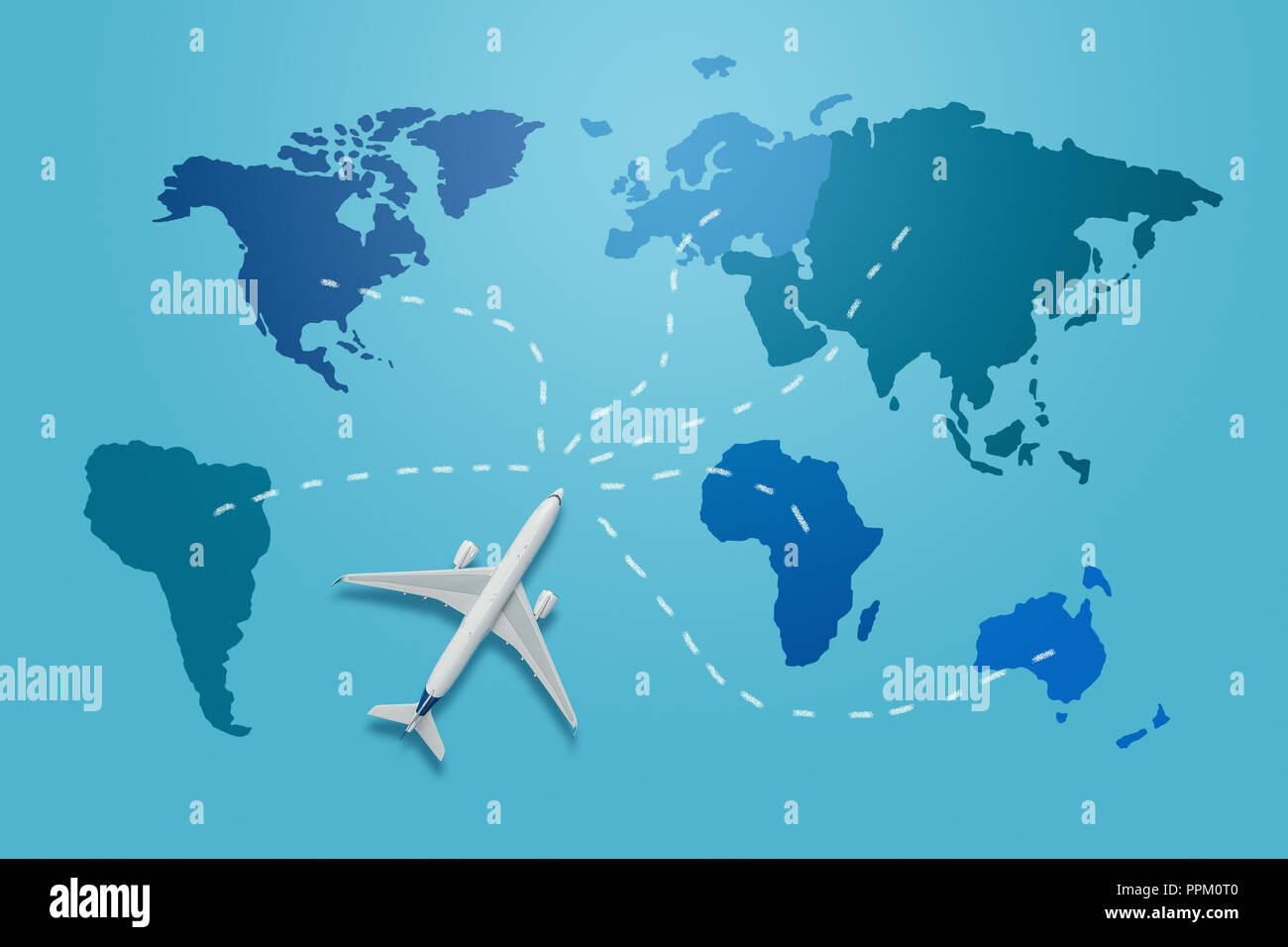 Mapa mundial de destinos