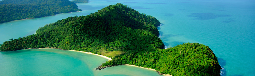 Playa paradisíaca en Malasia