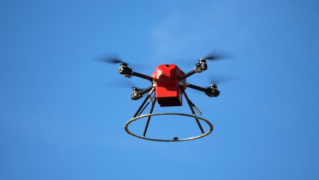 Un dron en el aire