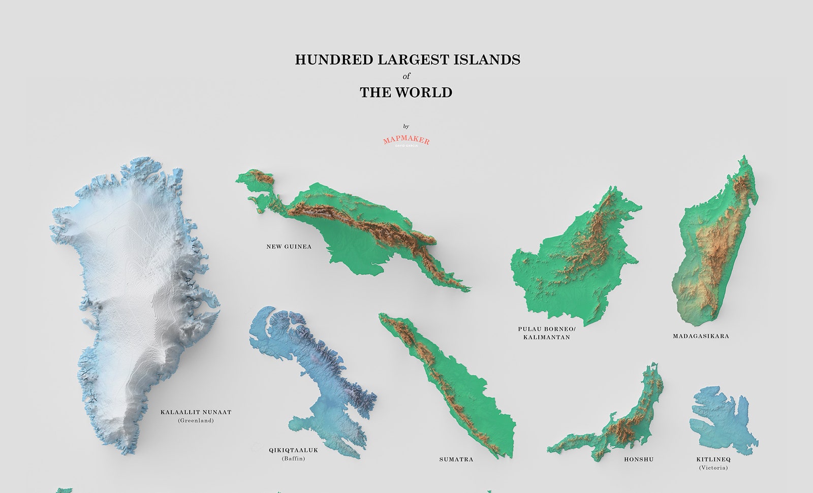 Un mapa de la Isla